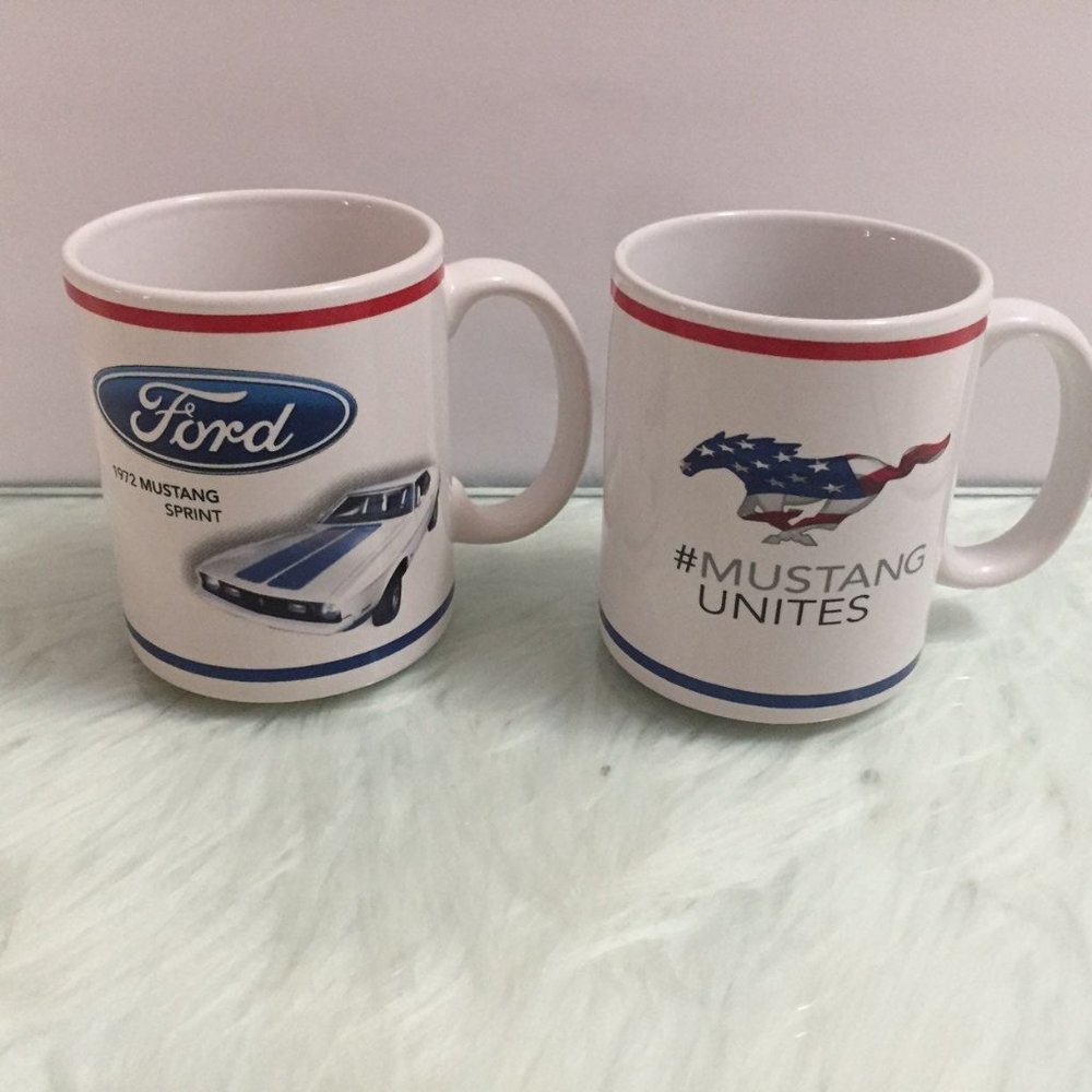 ♤Authentic Official Ford Mustang Coffee Tea Mugs 2